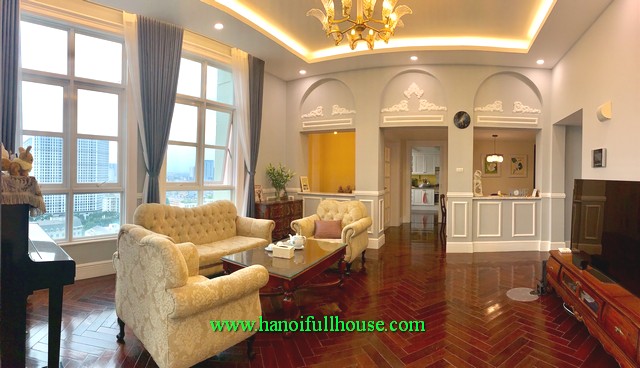 Hanoi condo for lease-192 m2, 3 BRs furnished condo to lease in The Manor, Me Tri street, Tu Liem dist