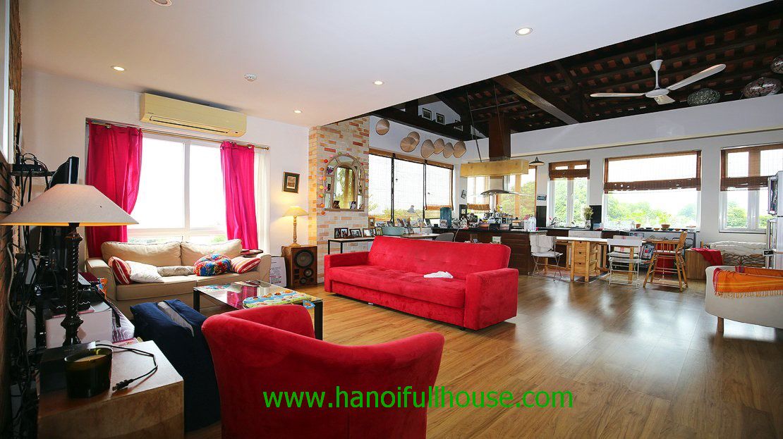 Spacious 2-bedroom apartment on Dang Thai Mai street for rent.